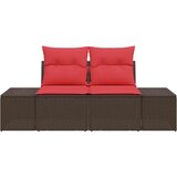  Vrtni kauč s jastukom 184 x 62 x 69 cm poliratan | shoptok.hr