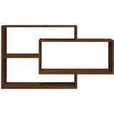  Stenska polica rjavi hrast 104x20x58,5 cm konstruiran les, (20643060) | Shoptok.si