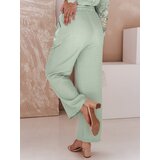 DStreet Spodnie damskie wide leg MILLIVIO zielone | shoptok.hr