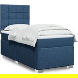  The Living Store Box spring postelja z vzmetnico modra 80x200 cm blago - Box Spring Postelja, (21518113) Cene