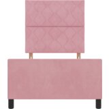  Krevet u okviru ružičaste boje 90x190 cm od baršuna | shoptok.hr