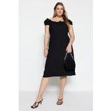 Trendyol Curve Plus Size Dress - Black - A-line | Shoptok.si