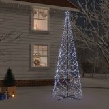 vidaXL Stožasto božićno drvce hladno bijelo 1400 LED žarulja 160x500cm Cijene