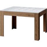 Itamoby   Bibi Mix (90x120/180 cm) - bela, barva nog: hrast - raztegljiva jedilna miza, (20842839) | Shoptok.si