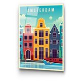 WALLXPERT dekorativna slika od kaljenog stakla, amsterdam, uv 1028 (30x45 cm)