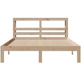  Okvir kreveta s uzglavljem 140 x 190 cm od masivne borovine | shoptok.hr