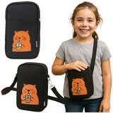  Capybara torba za rame s podesivim remenom, crna, 20 x 14,5 cm | shoptok.hr