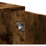 vidaXL Kotna omarica dimljeni hrast 200x40x45 cm inženirski les | Shoptok.si