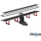Confluo Tuš kanalica PRIMO COMPACT LINE 650 MATTE BLACK | shoptok.hr