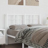 vidaXL Kovinsko vzglavje belo 120 cm | Shoptok.si