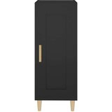  Komoda crna 34 5 x 34 x 90 cm od konstruiranog drva | shoptok.hr