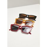 Urban Classics Sunglasses Tilos 3-Pack dark red/black/orange | shoptok.hr
