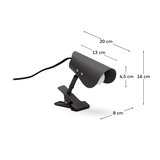 Kave Home Crna metalna stolna lampa s hvataljkom (visina 16 cm) Jula – | shoptok.hr