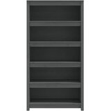 Ormarić za knjige sivi 80x35x154 cm od masivne borovine | shoptok.hr