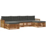  Set vanjskih sofa 6 kom. Čvrsto drvo akacije | shoptok.hr