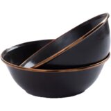 Barebones Set 2 emajliranih skled - Charcoal | Shoptok.si