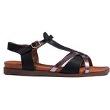 Sergio Leone s Black Flat Sandals | Shoptok.si