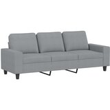 vidaXL Kavč trosed s stolčkom za noge svetlo siv 180 cm blago | Shoptok.si