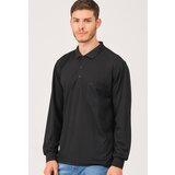 Dewberry V1902 MEN'S POLO SWEATSHIRT-BLACK | Shoptok.si