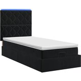  Krevet od pjene s madracem i LED-om Crna 90 x 200 cm Baršun | shoptok.hr