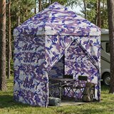vidaXL Paviljon s 4 Zidova 2,9 x 2,9 m Plavi kamuflaža | shoptok.hr