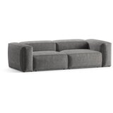 Cosmopolitan Design Svetlo siva sedežna garnitura iz rebrastega žameta 264 cm Bergano – | Shoptok.si