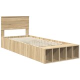  Krevetna konstrukcija s policom Sonoma hrast 90 x 190 cm | shoptok.hr