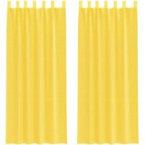 Voile zavjese s petljama 2 kom žute 140x260 cm | Shoptok.si
