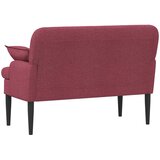  Ljubavni kauč s gumbima Vinska crvena 111 x 68 x 80 cm Tkanina | Eponuda.ba