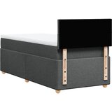  Krevet s oprugama i madracem tamnosivi 100 x 200 cm od tkanine | shoptok.hr