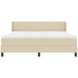  Krevet s opruga kutije s uzglavljem Krema 200 x 180 cm tkanina | shoptok.hr
