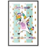  Plakat - Always Be Yourself 60x90 Crni okvir s margom | shoptok.hr