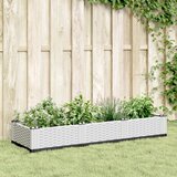 Furnova Cvetlično korito z zatiči belo 125x40x28,5 cm PP, (21920821) | Shoptok.si