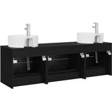  Set ormarića za kupaonicu 3 kom. Crna 62,5 x 44,5 x 50 cm | shoptok.hr