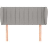  Uzglavlje s ušima svjetlosivo 83x23x78/88 cm od tkanine | shoptok.hr