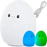 Led rgb punjivo meko dječje svjetlo na dodir 1200mAh usb jaje