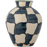 Bloomingville Plava/krem staklena ručno oslikana vaza (visina 24 cm) Check – Cijene