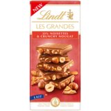 Lindt Čokolada Les Grandes - hrustljav nugat in lešniki - 150 g Cene