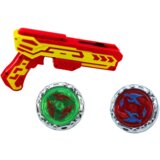 Pištolj za igru + 2 metalna diska za lansiranje - crveni | shoptok.hr