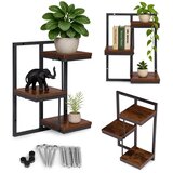 ModernHome loft zidni stalak za cvijeće za dekoraciju, s 3 razine | shoptok.hr