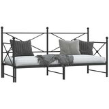 Krevet na rasklapanje bez madraca crni 90x190 cm čelik | shoptok.hr