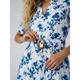 Sinsay Pamučna mini haljina s cvjetnim uzorkom i pojasom | shoptok.hr