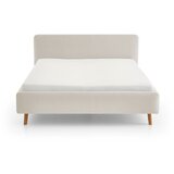 Meise Möbel Krem tapecirani bračni krevet s prostorom za pohranu s podnicom 180x200 cm Mattis – | shoptok.hr