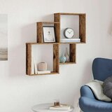 vidaXL Stenska polica iz starega lesa 80x15x78,5 cm | Shoptok.si