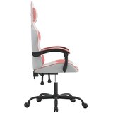  Okretna igraća stolica bijelo-ružičasta od umjetne kože | shoptok.hr
