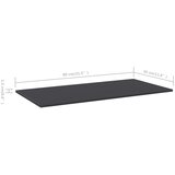 Police za knjige 8 kom sive 80 x 30 x 1,5 cm od iverice | Eponuda.ba