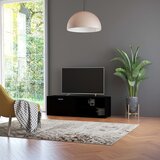 Maison Chic TV omarica - TV enota - Televizijska omarica črna 120x34x37 cm iverna plošča, (21702374) | Shoptok.si