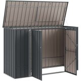  Kutija za spremanje u vrtu Crna 214 x 82 x 132 cm Čelik | shoptok.hr