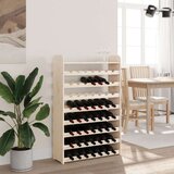 vidaXL Stojalo za vino z zgornjo ploščo 72,5x25x111,5cm trdna borovina | Shoptok.si