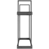 vidaXL Stalak za drva za ogrjev sivi 110x35x108 5 od masivne borovine | shoptok.hr